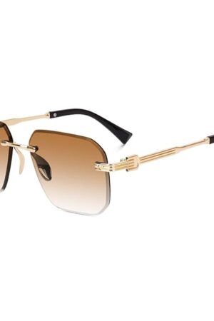 Dervin UV Protected Square Rimless Sunglasses for Men and Women