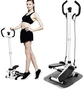 SEAHELTON Home Cycling Machine, Pelvic Floor Muscle Trainer, for Body Shaping, Leg Exercise, Workout Mini Silent Stepper Machine - Indoor Fitness Exercise, Multifunctional Climbing Stair Stepper
